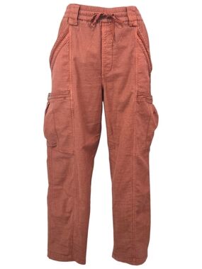 By Anthropologie Cargo Pants Women’s Size 29 Rust Red Pull On Utility Joggers